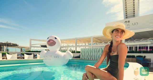 Sanctuary Club pool on Sun Princess, where Princess first launched Sanctuary Collection