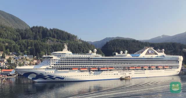 Grand Princess, which will sail the 129-night 2029 Grand World Odyssey, in Ketchikan, Alaska.