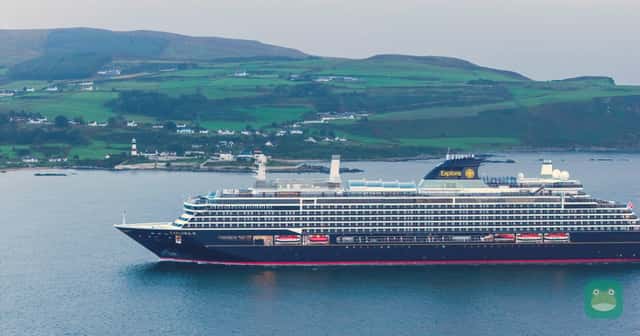 Explora III on its first call to the island of Ireland, at Lough Foyle in 2026