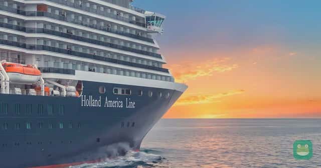Holland America Line ship at sea; representative fleet photograph, dietary arrangements require separate confirmation