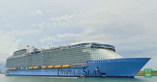 Utopia of the Seas departing Port Canaveral, Florida