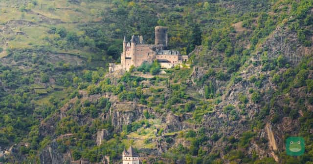 Rhine — Burg Katz above St. Goarshausen in the Rhine Gorge, Germany