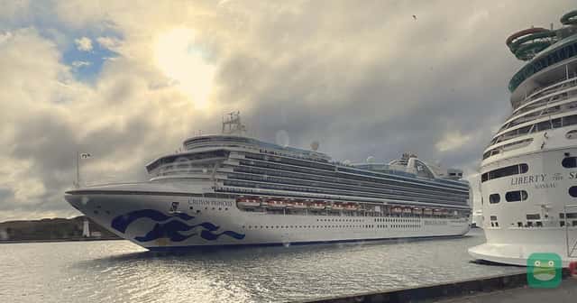 Crown Princess arriving in Halifax, Nova Scotia, August 2025