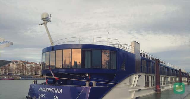 AmaKristina on the Rhône in Lyon, January 2022