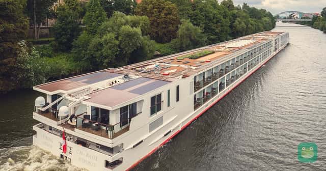 Viking Mimir on the Main-Danube Canal in Bamberg, 2017
