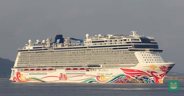 Norwegian Joy at Kochi New Port, Japan, July 2017