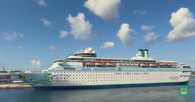 Margaritaville at Sea Paradise docked in Nassau, Bahamas, August 2025