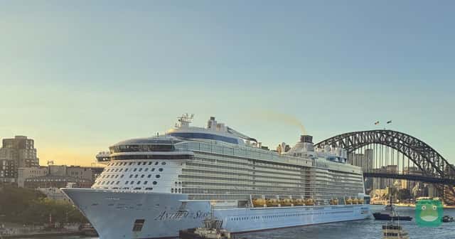 Anthem of the Seas departing Sydney, 2026