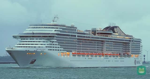 MSC Splendida on the Nieuwe Waterweg near Rotterdam, 2015